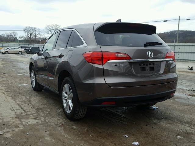 5J8TB3H3XDL011830 - 2013 ACURA RDX BASE BROWN photo 3