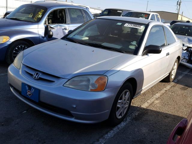 1HGEM21283L046007 - 2003 HONDA CIVIC DX SILVER photo 2