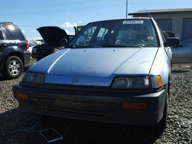 JHMEY3743KS001254 - 1989 HONDA CIVIC WAGO BLUE photo 10