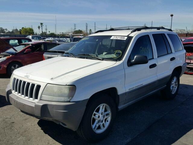 1J4GX48S54C381334 - 2004 JEEP GRAND CHER WHITE photo 2