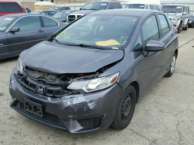 3HGGK5H56GM701866 - 2016 HONDA FIT LX GRAY photo 2