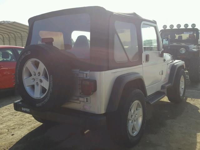 1J4FA29P4YP752543 - 2000 JEEP WRANGLER / SILVER photo 4