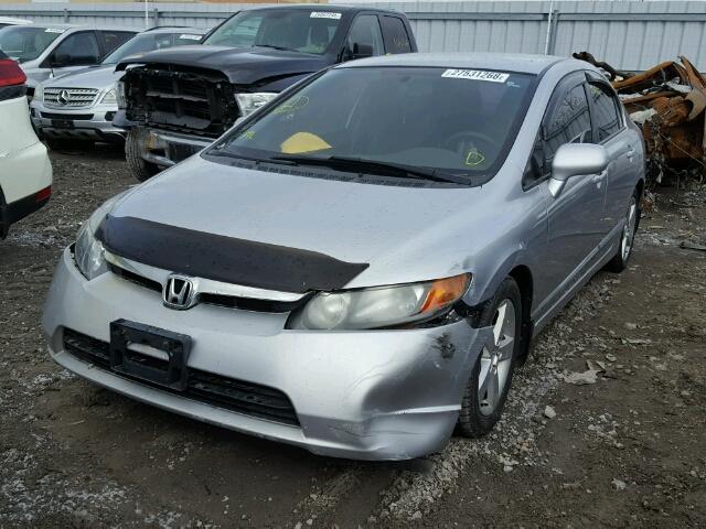 2HGFA16507H003276 - 2007 HONDA CIVIC LX SILVER photo 2