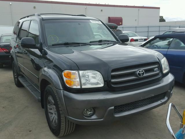 5TDZT34A23S188606 - 2003 TOYOTA SEQUOIA SR BLACK photo 1