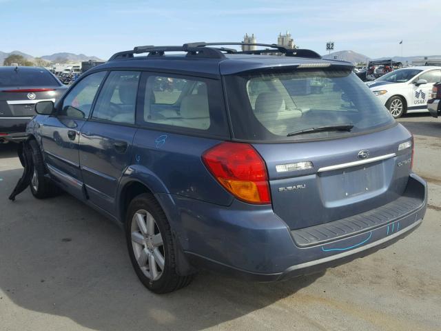 4S4BP61C567348808 - 2006 SUBARU LEGACY OUT BLUE photo 3