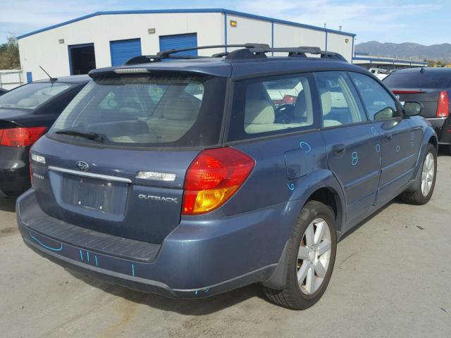 4S4BP61C567348808 - 2006 SUBARU LEGACY OUT BLUE photo 4