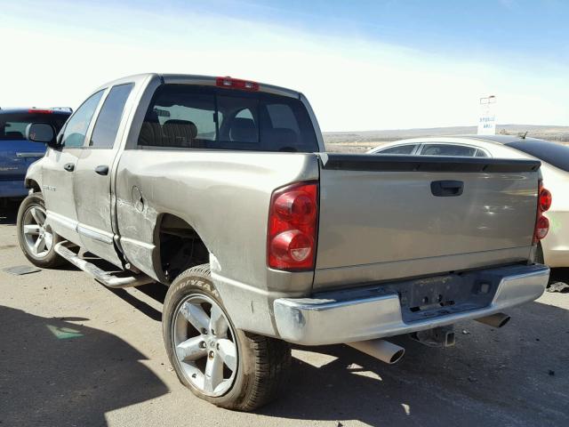 1D7HU18247J637261 - 2007 DODGE RAM 1500 S GOLD photo 3