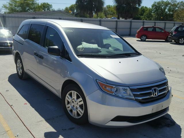 5FNRL5H27CB117579 - 2012 HONDA ODYSSEY LX SILVER photo 1