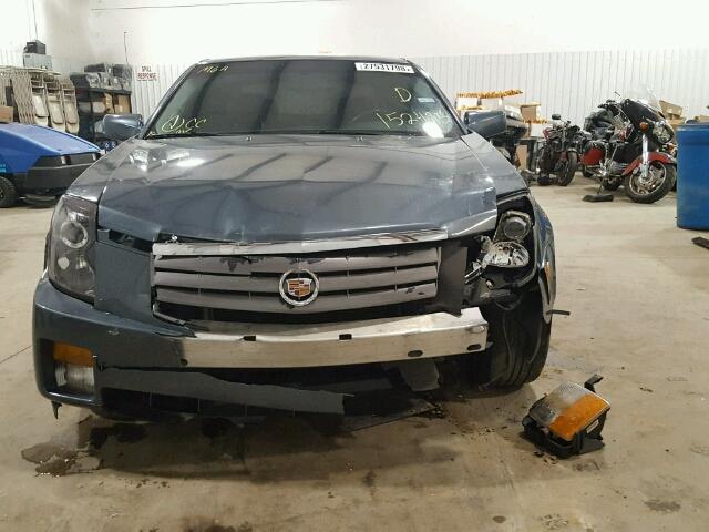 1G6DM57T960152485 - 2006 CADILLAC CTS BLUE photo 9