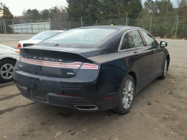 3LN6L2LU0ER810131 - 2014 LINCOLN MKZ HYBRID BLACK photo 4