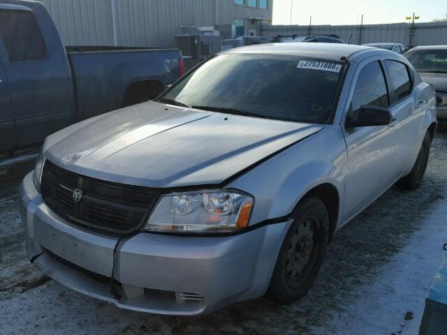 1B3CC4FB2AN164621 - 2010 DODGE AVENGER SX SILVER photo 2