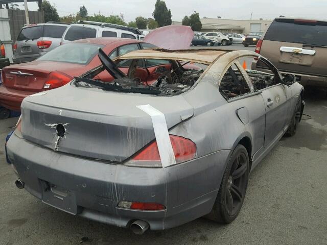 WBAEH73475B192810 - 2005 BMW 645 CI AUT GRAY photo 4