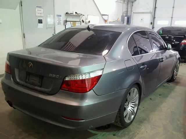 WBANW53598CT53529 - 2008 BMW 550 I GRAY photo 4