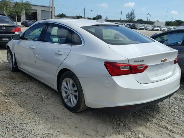 1G1ZE5ST8HF200316 - 2017 CHEVROLET MALIBU LT WHITE photo 3