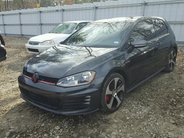 3VWYT7AU5FM072223 - 2015 VOLKSWAGEN GTI BLACK photo 2