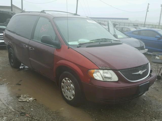 2C8GP44352R606245 - 2002 CHRYSLER TOWN & COU MAROON photo 1