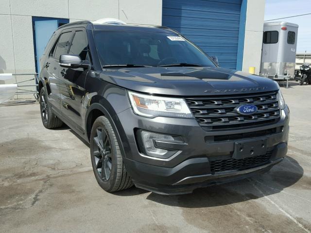 1FM5K7D83HGB90237 - 2017 FORD EXPLORER X GRAY photo 1