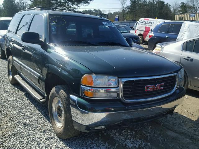 1GKEK13Z42J338891 - 2002 GMC YUKON GREEN photo 1