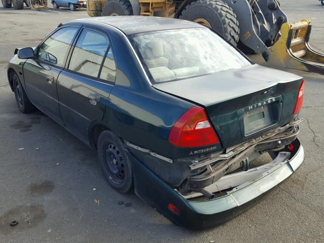 JA3AY26C11U052868 - 2001 MITSUBISHI MIRAGE ES GREEN photo 3