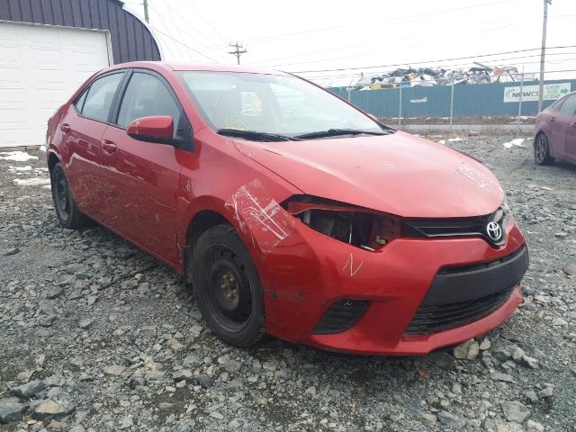 2T1BURHE8EC130719 - 2014 TOYOTA COROLLA L RED photo 1