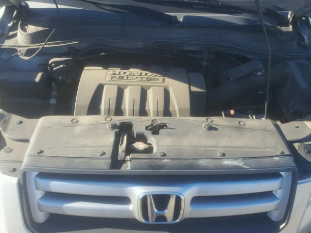 5FNYF28238B013860 - 2008 HONDA PILOT VP SILVER photo 7