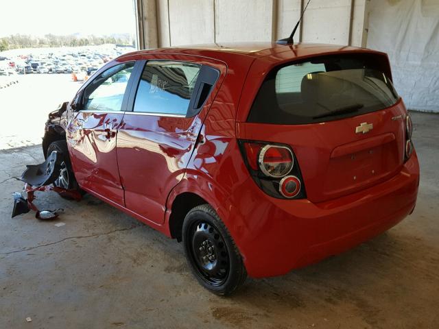 1G1JC6SH5D4123494 - 2013 CHEVROLET SONIC LT RED photo 3