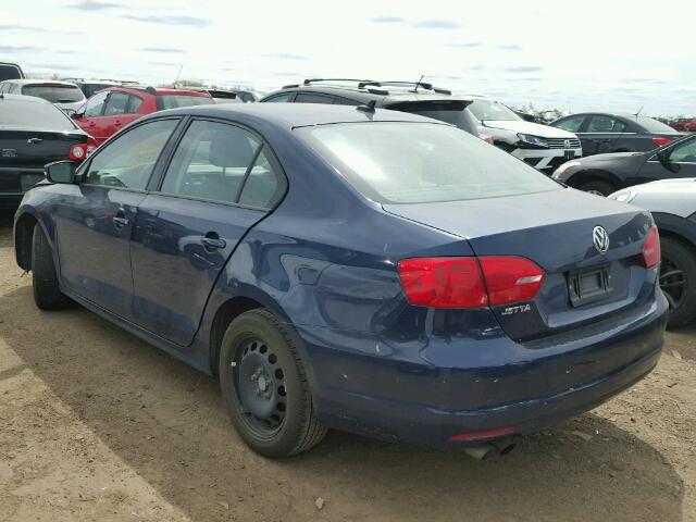 3VWD17AJ4EM299489 - 2014 VOLKSWAGEN JETTA BLUE photo 3