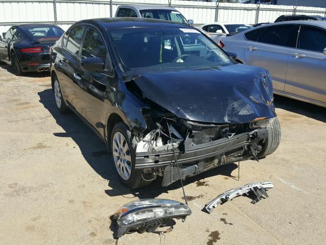 3N1AB7AP5DL757037 - 2013 NISSAN SENTRA S BLACK photo 1