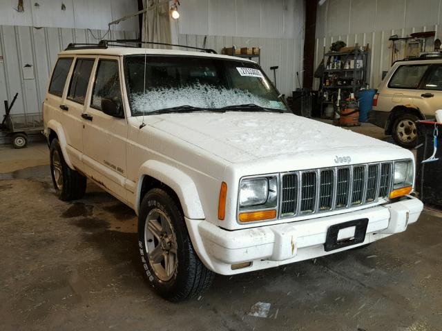 1J4FF58SXYL103846 - 2000 JEEP CHEROKEE C WHITE photo 1