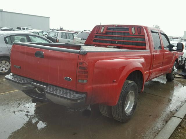 1FTWW32F2XEA29086 - 1999 FORD F350 SUPER RED photo 4