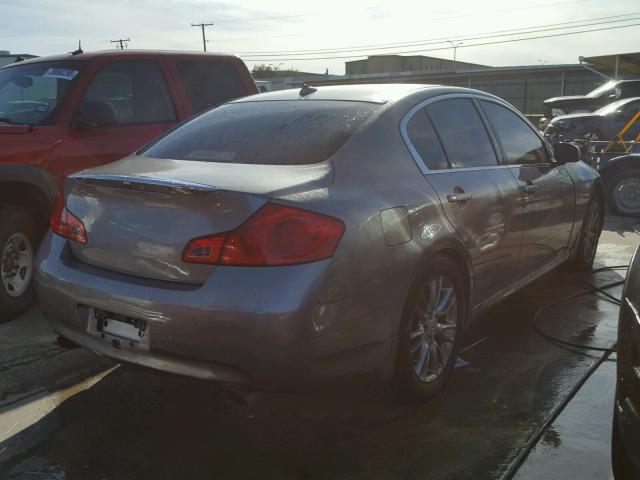 JNKBV61E38M214071 - 2008 INFINITI G35 BEIGE photo 4