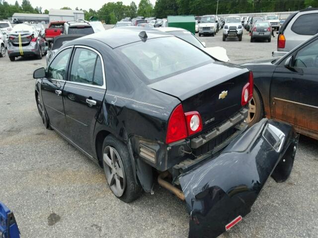 1G1ZC5EU0CF256799 - 2012 CHEVROLET MALIBU 1LT BLACK photo 3