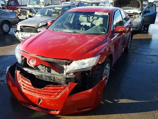 4T1BE46K69U327711 - 2009 TOYOTA CAMRY BASE RED photo 2