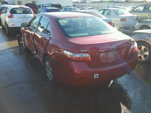 4T1BE46K69U327711 - 2009 TOYOTA CAMRY BASE RED photo 3