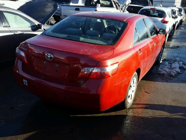 4T1BE46K69U327711 - 2009 TOYOTA CAMRY BASE RED photo 4