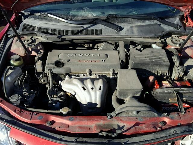4T1BE46K69U327711 - 2009 TOYOTA CAMRY BASE RED photo 7