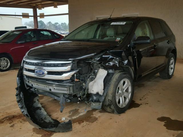 2FMDK3JC5DBC95098 - 2013 FORD EDGE SEL BLACK photo 2