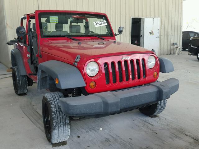 1J4FA24148L645583 - 2008 JEEP WRANGLER X RED photo 1