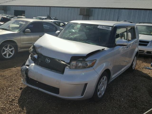 JTLKE50E991063127 - 2009 TOYOTA SCION XB ვერცხლისფერი ფოტო 2