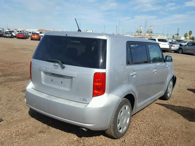 JTLKE50E991063127 - 2009 TOYOTA SCION XB ვერცხლისფერი ფოტო 4
