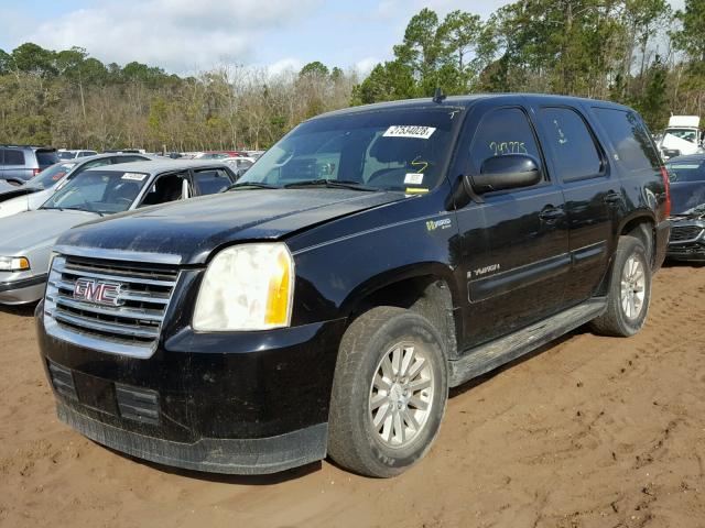 1GKFC13578R249129 - 2008 GMC YUKON HYBR BLACK photo 2