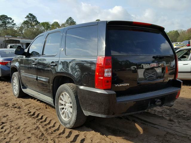 1GKFC13578R249129 - 2008 GMC YUKON HYBR BLACK photo 3