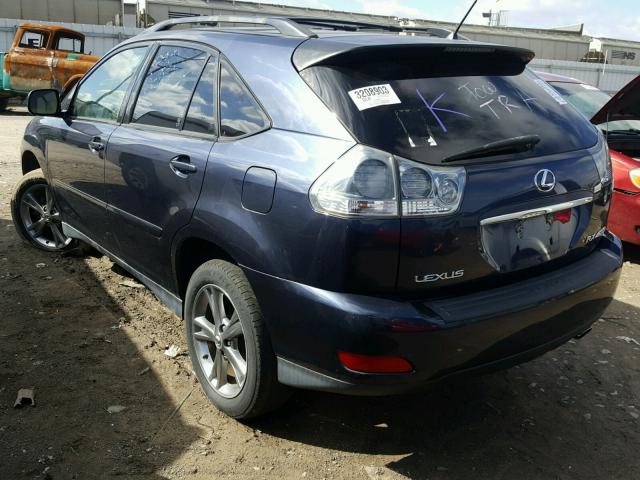 JTJGW31U060003857 - 2006 LEXUS RX 400 BLUE photo 3