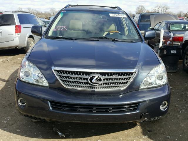 JTJGW31U060003857 - 2006 LEXUS RX 400 BLUE photo 9