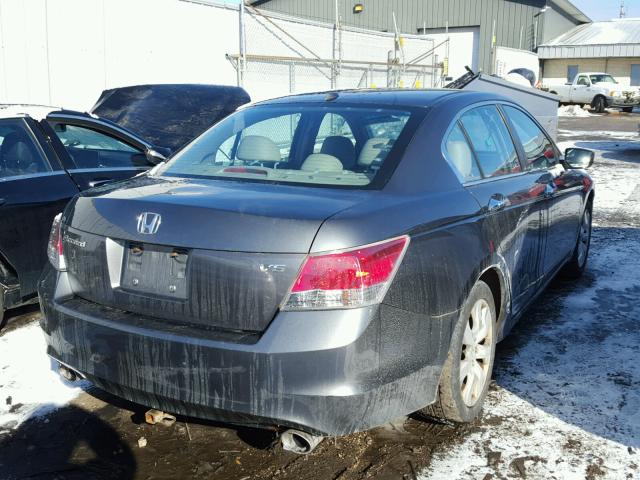 1HGCP36848A026597 - 2008 HONDA ACCORD EXL GRAY photo 4