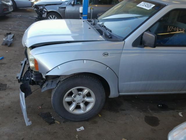 1N6DD26T83C449252 - 2003 NISSAN FRONTIER K SILVER photo 9