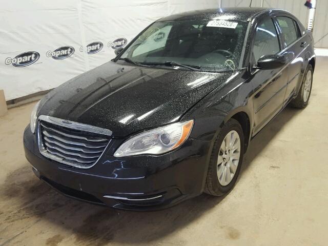 1C3CCBAB9CN201598 - 2012 CHRYSLER 200 LX BLACK photo 2