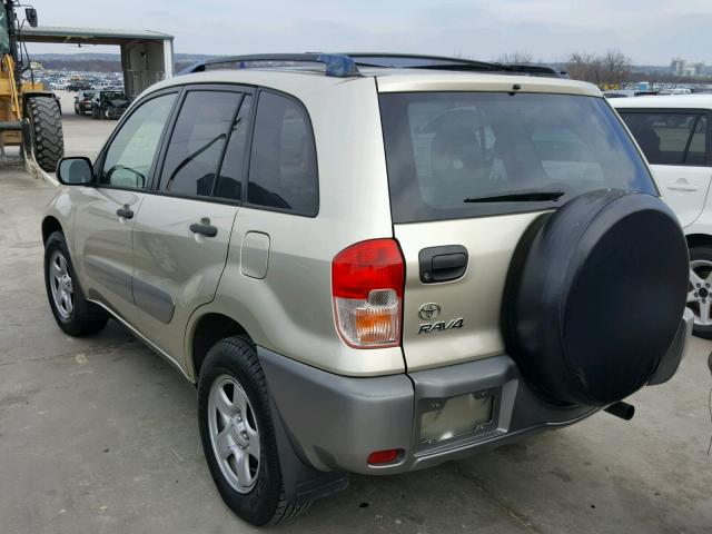 JTEHH20V026040447 - 2002 TOYOTA RAV4 GOLD photo 3