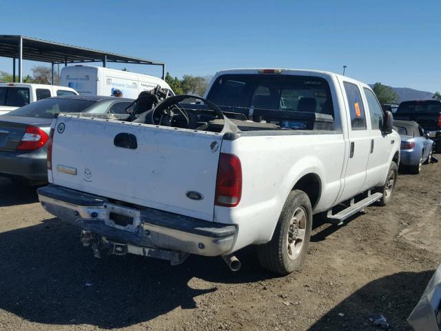 1FTSW20Y25EA00360 - 2005 FORD F250 SUPER WHITE photo 4