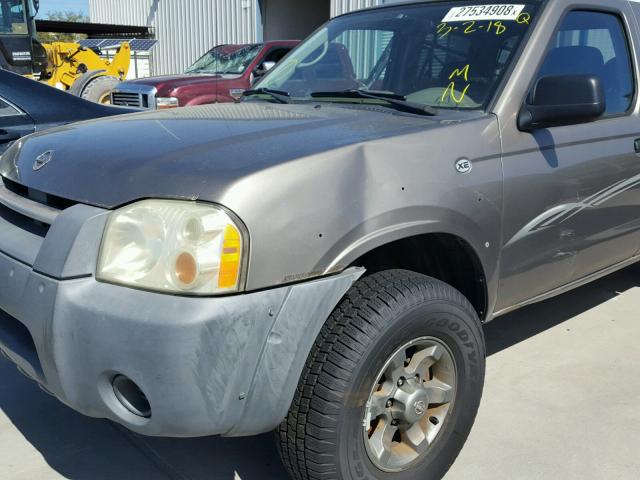 1N6ED29X93C461008 - 2003 NISSAN FRONTIER C GRAY photo 9